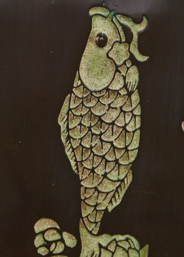 Gracie Studio Ming Style Lacquered Eight Panel Coromandel Screen