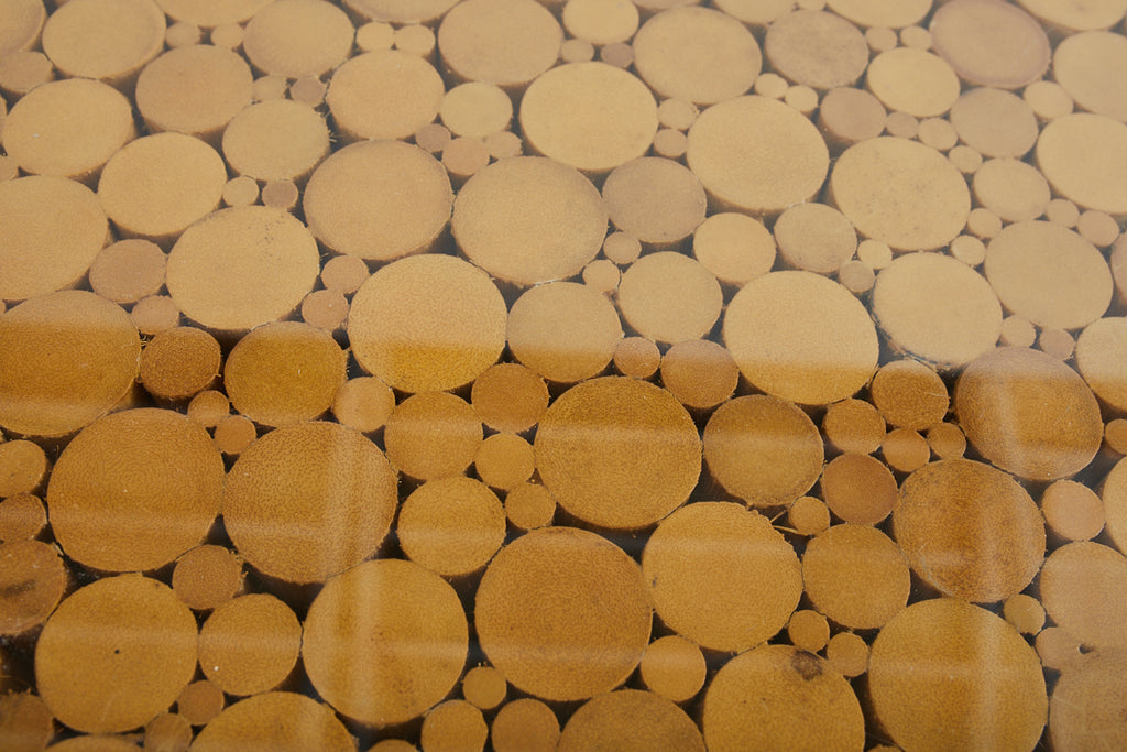 Bamboo Rattan Sideboard Credenza with Demilune Ends