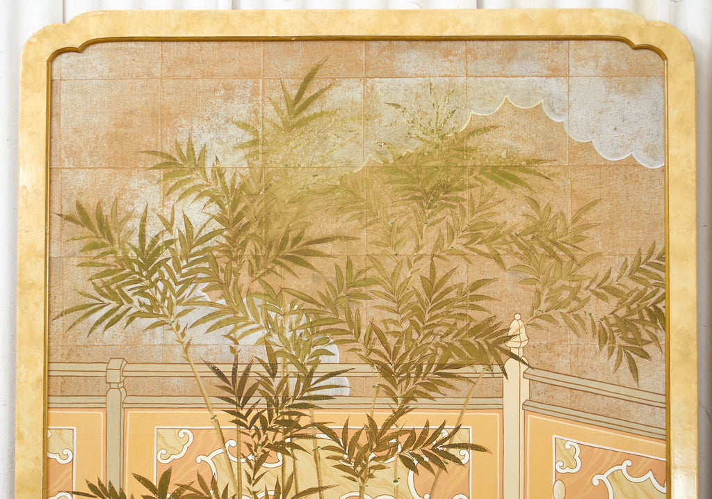 Set of Three Robert Crowder Chinoiserie Landscape Panels