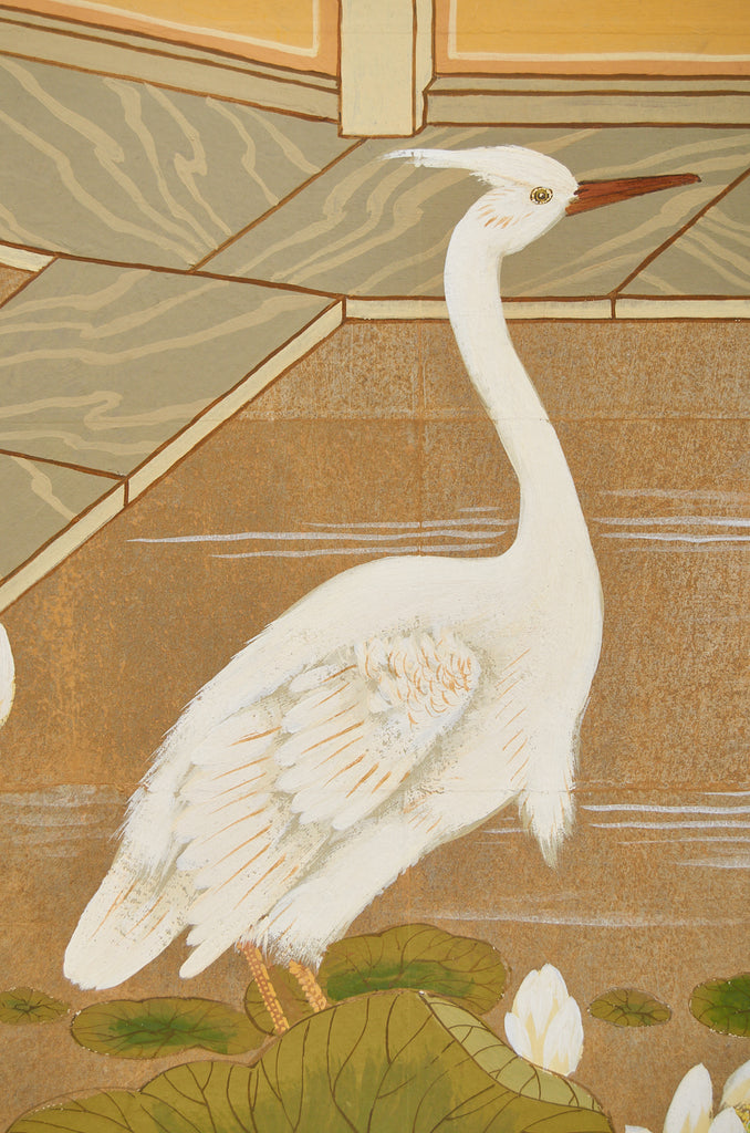 Set of Three Robert Crowder Chinoiserie Landscape Panels