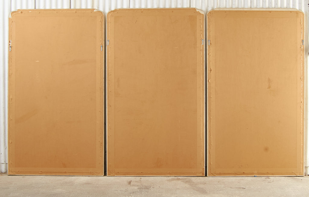 Set of Three Robert Crowder Chinoiserie Landscape Panels