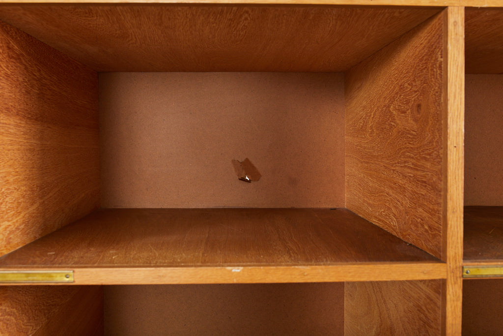 English Oak Pigeon Hole Haberdashery Cabinet Shelves or Bookcase