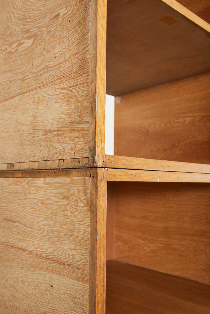 English Oak Pigeon Hole Haberdashery Cabinet Shelves or Bookcase