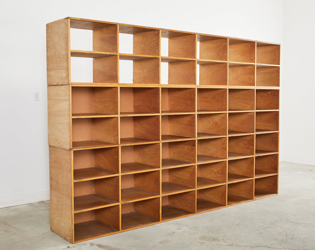 English Oak Pigeon Hole Haberdashery Cabinet Shelves or Bookcase