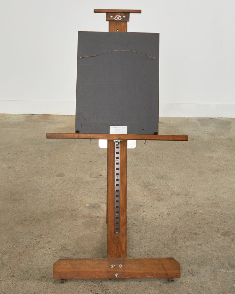 Pascal Cucaro Midcentury Painting of a Bearded Man