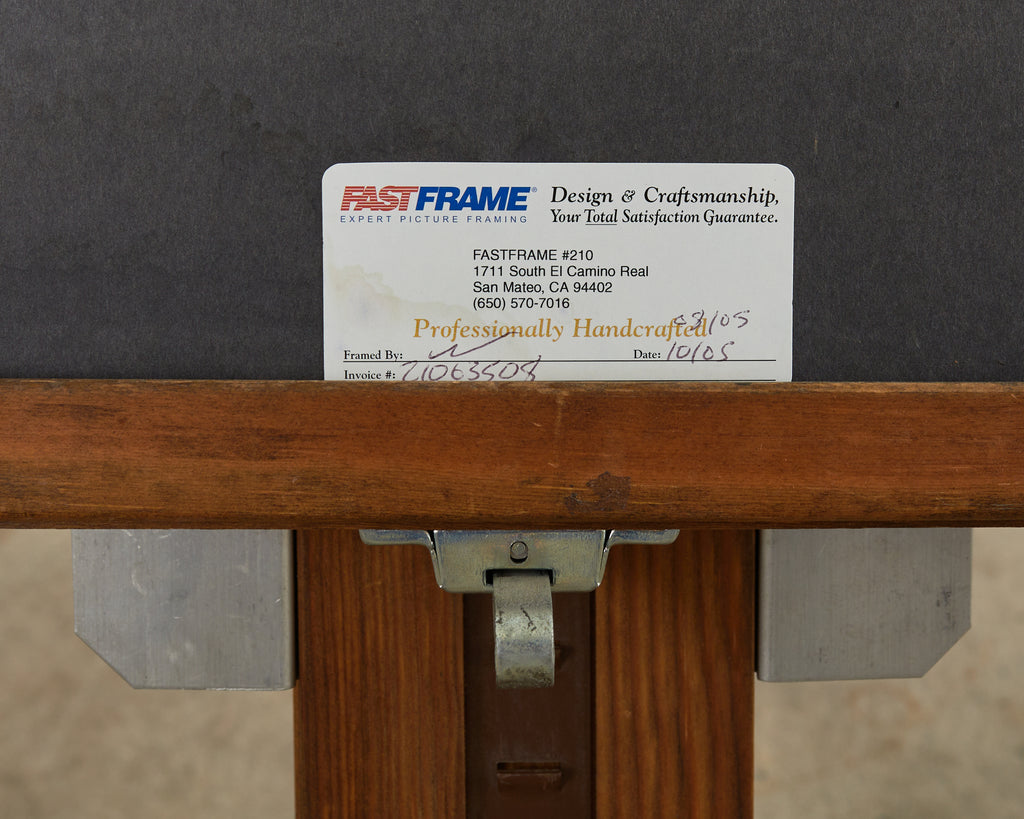 Pascal Cucaro Midcentury Painting of a Bearded Man