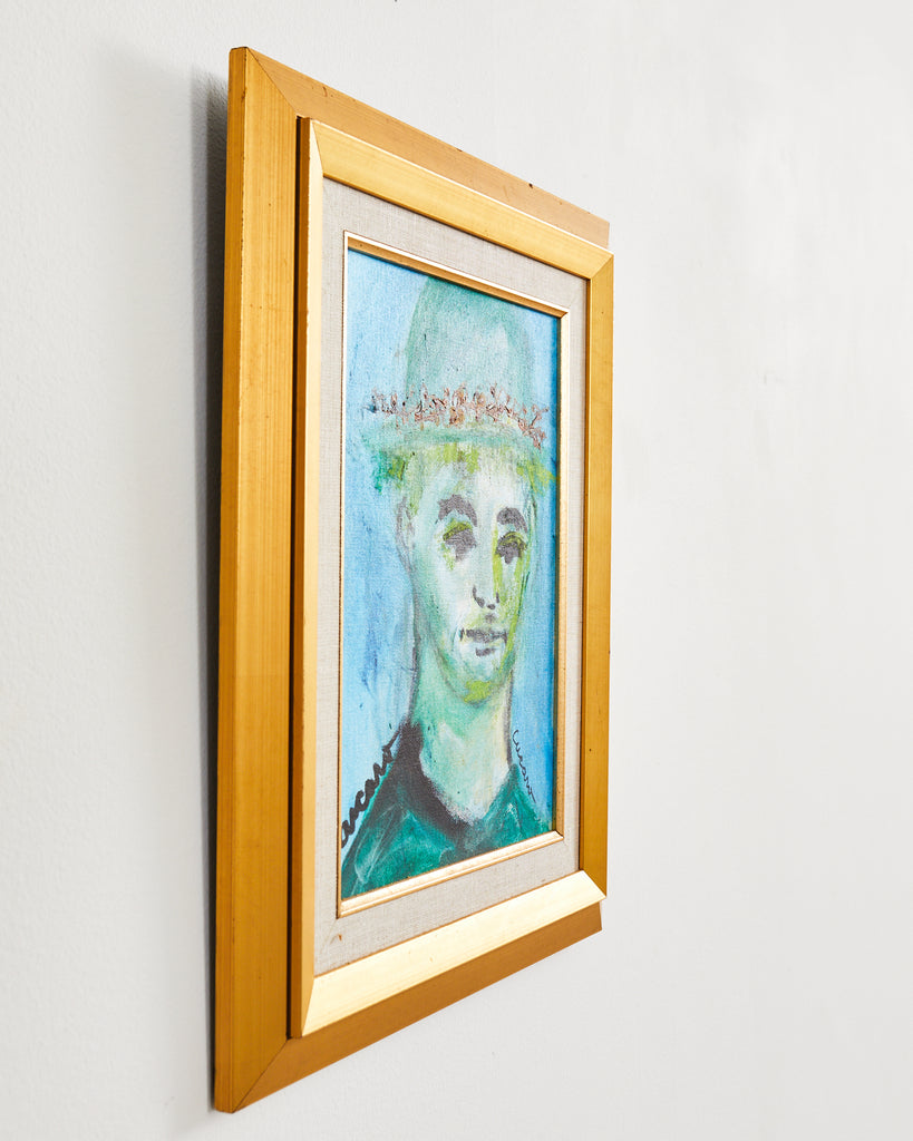 Pascal Cucaro, 1915-2003 Boy Wearing Hat Painting