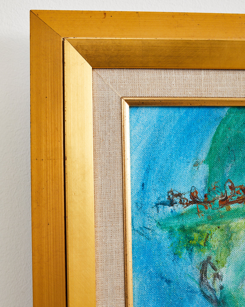 Pascal Cucaro, 1915-2003 Boy Wearing Hat Painting