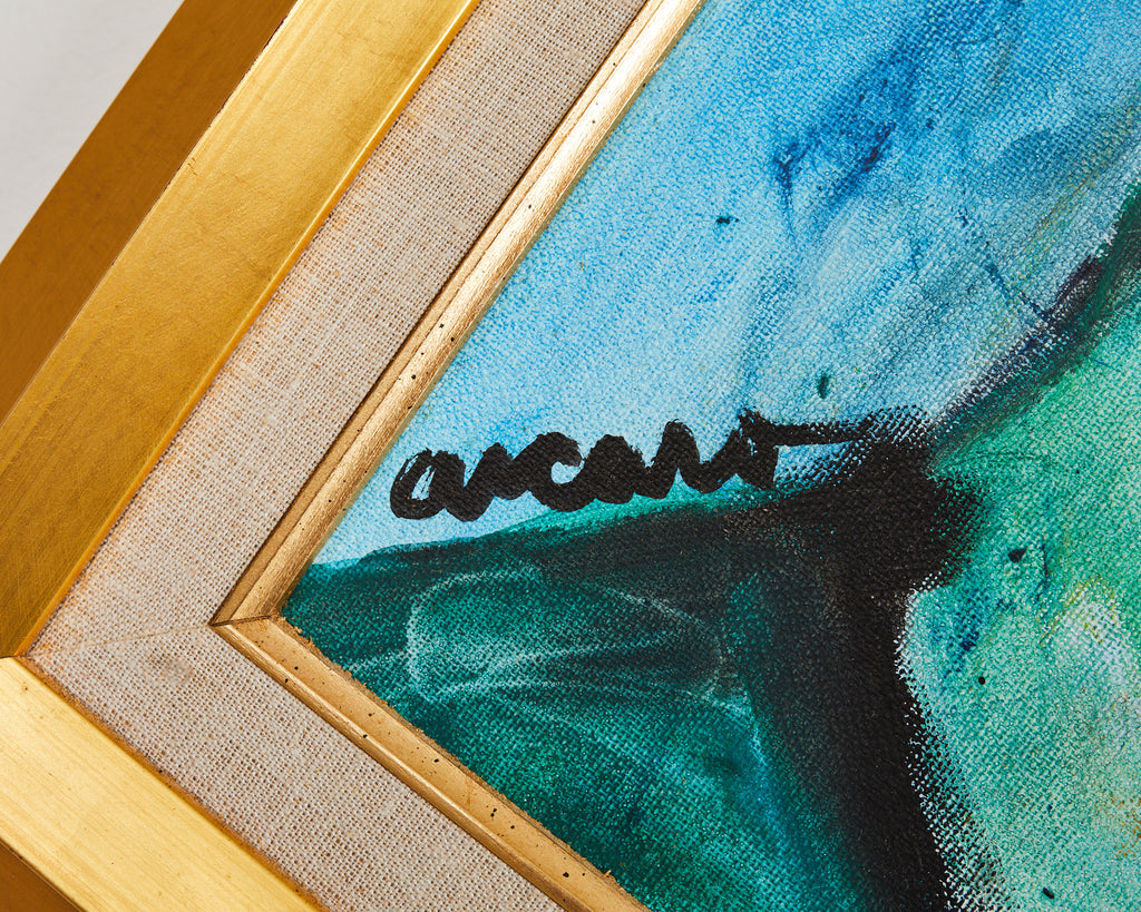 Pascal Cucaro, 1915-2003 Boy Wearing Hat Painting