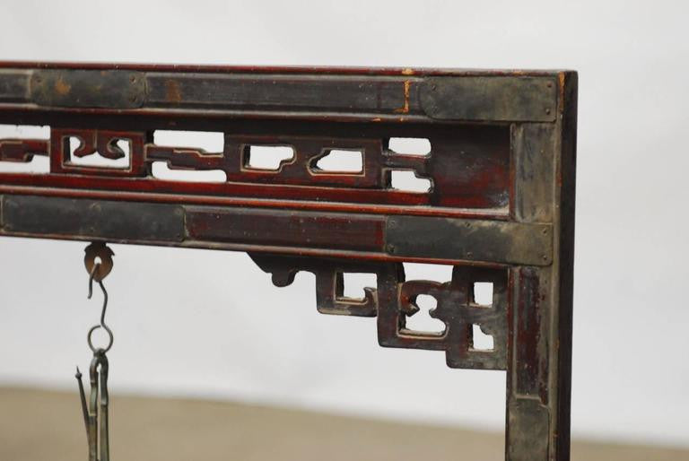 19th Century Chinese Apothecary Balance Scale Stand