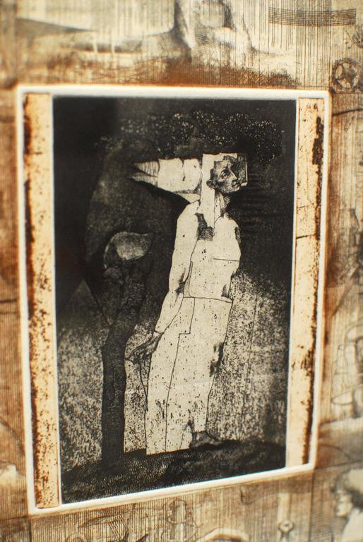 Ruslan Kotev Etching "Casual Look Upwards"