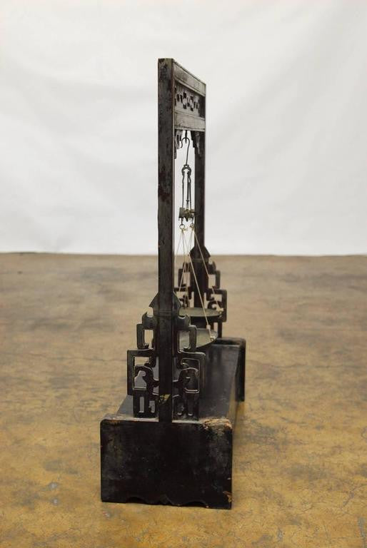 19th Century Chinese Apothecary Balance Scale Stand