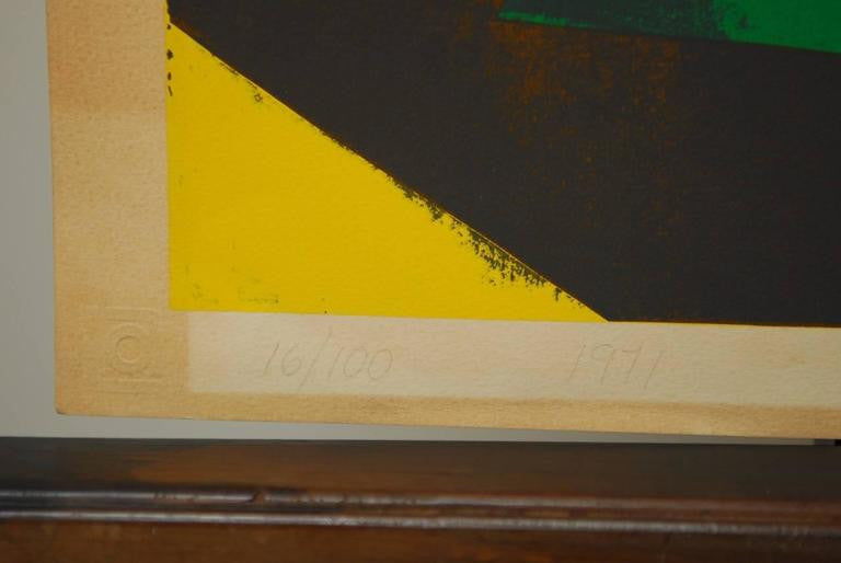 1971 "Masked Woman" Print by Richard Lindner