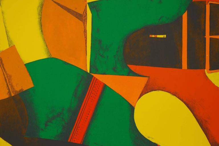 1971 "Masked Woman" Print by Richard Lindner