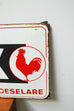 Antique Dutch Metal Farm Animal Feed Sign