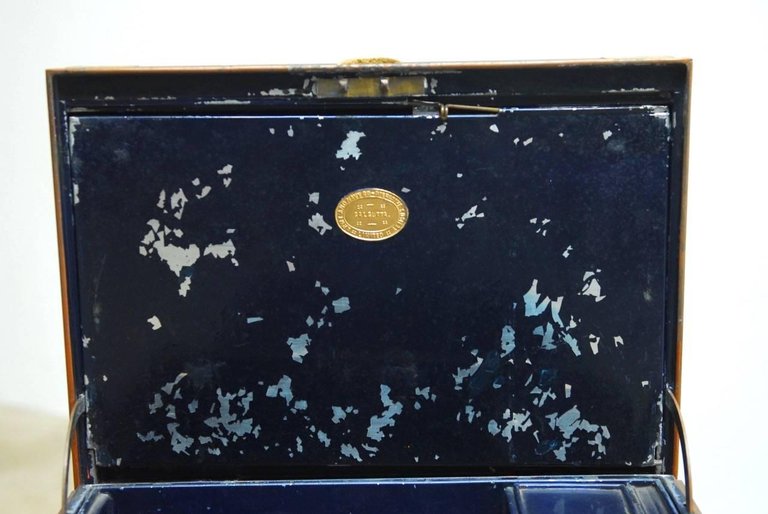 British Colonial Military Officer's Campaign Metal Field Desk