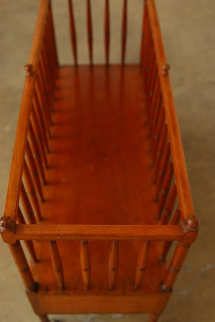 19th Century English Regency Style Mahogany Canterbury