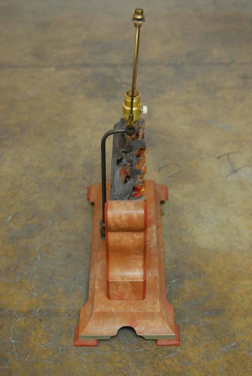 19th Century Chinese Temple Fragment Lamp