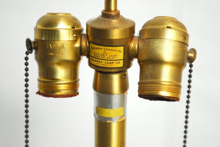 Chinese Porcelain Celadon Glazed Vase Table Lamp by Marbro