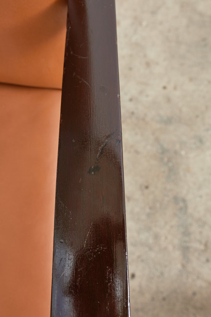 Pair of Dakota Jackson PFM Royale Leather Dining Armchairs