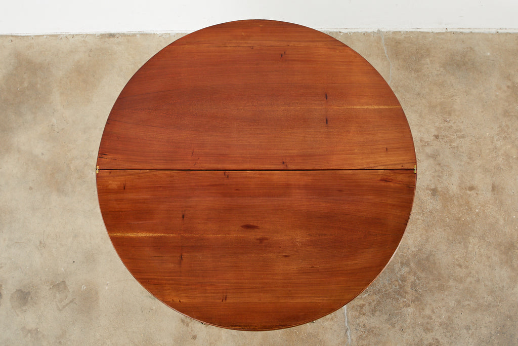 19th Century French Louis XVI Style Demilune Flip-Top Game Table