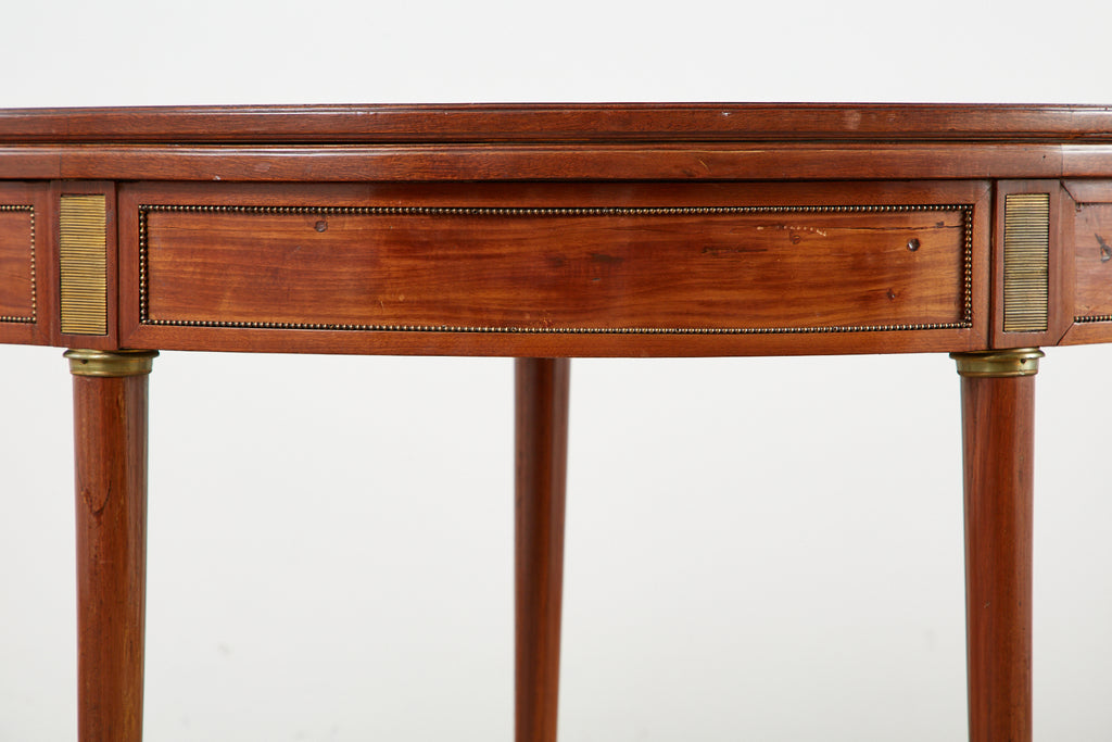 19th Century French Louis XVI Style Demilune Flip-Top Game Table