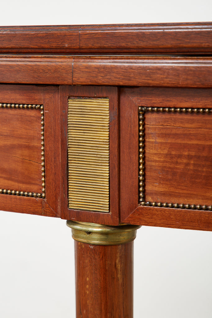 19th Century French Louis XVI Style Demilune Flip-Top Game Table