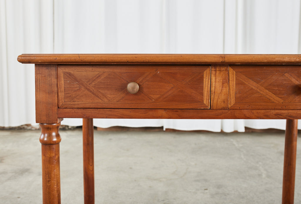 Diminutive Louis Philippe Style Parquetry Writing Table Desk