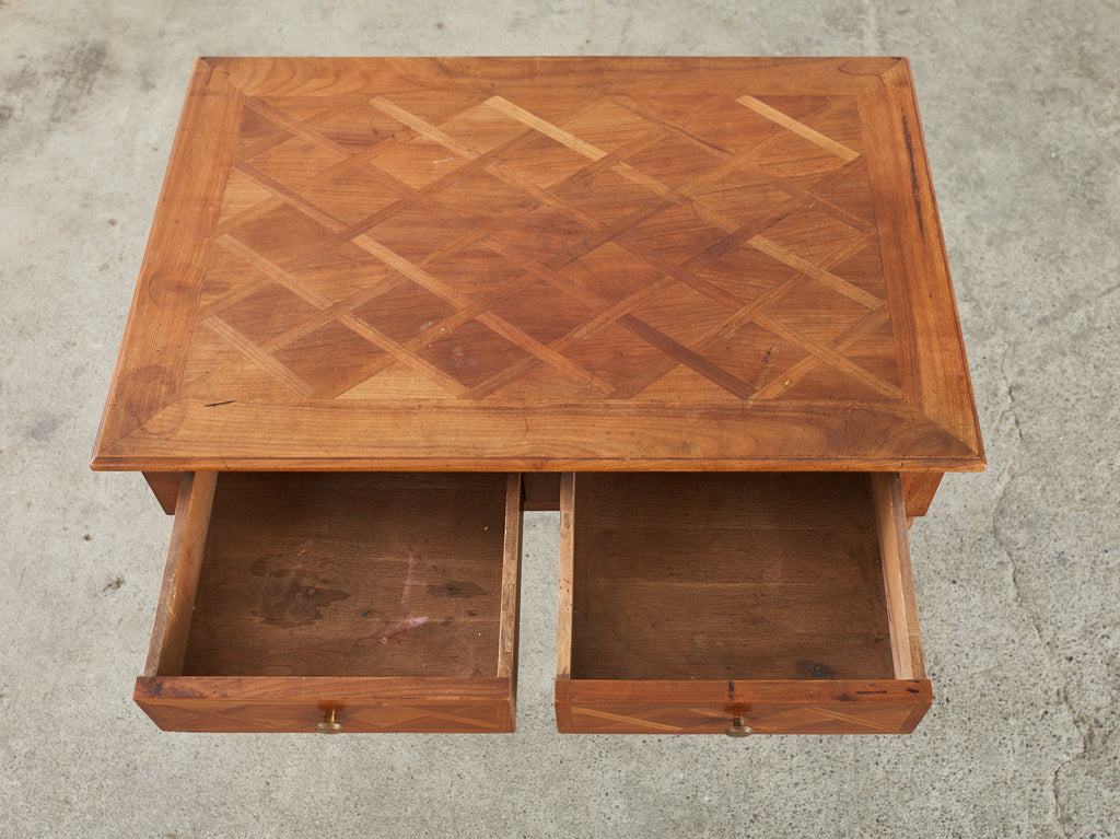 Diminutive Louis Philippe Style Parquetry Writing Table Desk