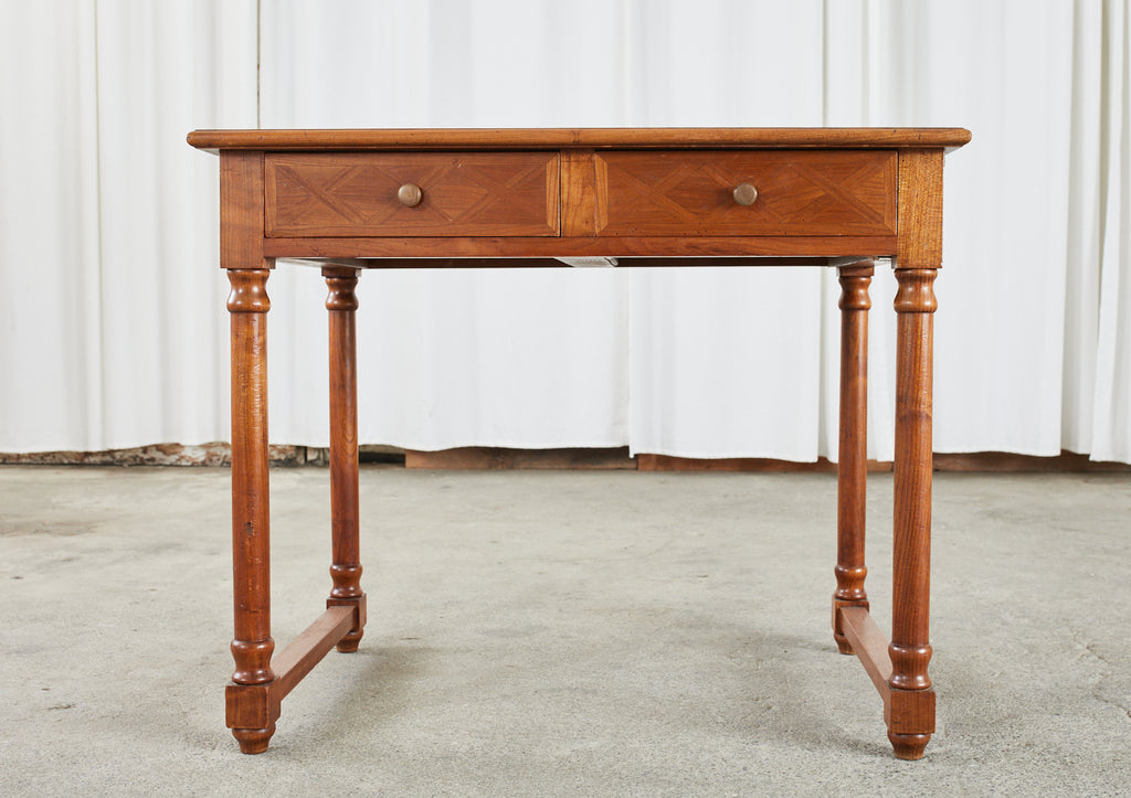 Diminutive Louis Philippe Style Parquetry Writing Table Desk