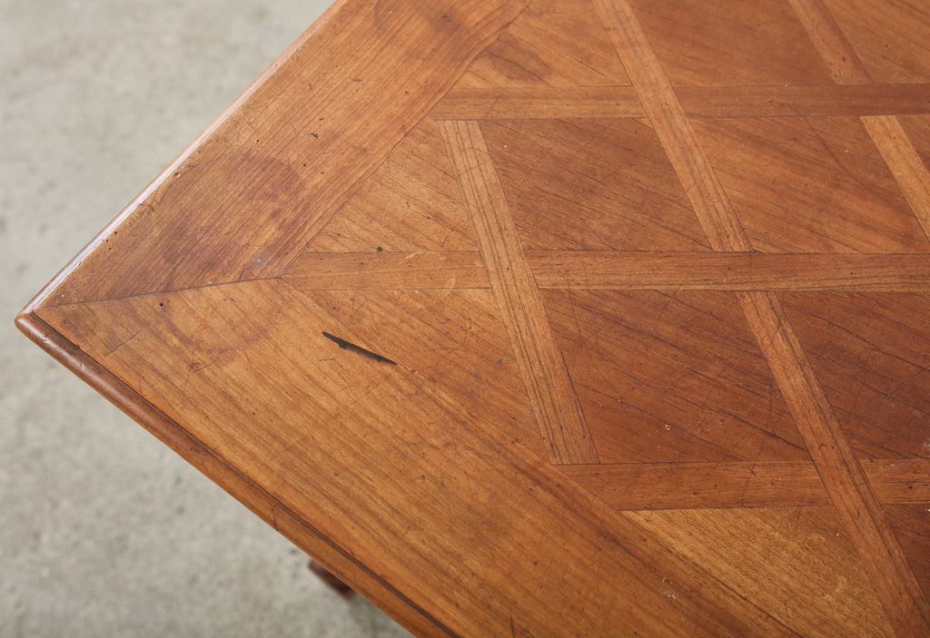 Diminutive Louis Philippe Style Parquetry Writing Table Desk