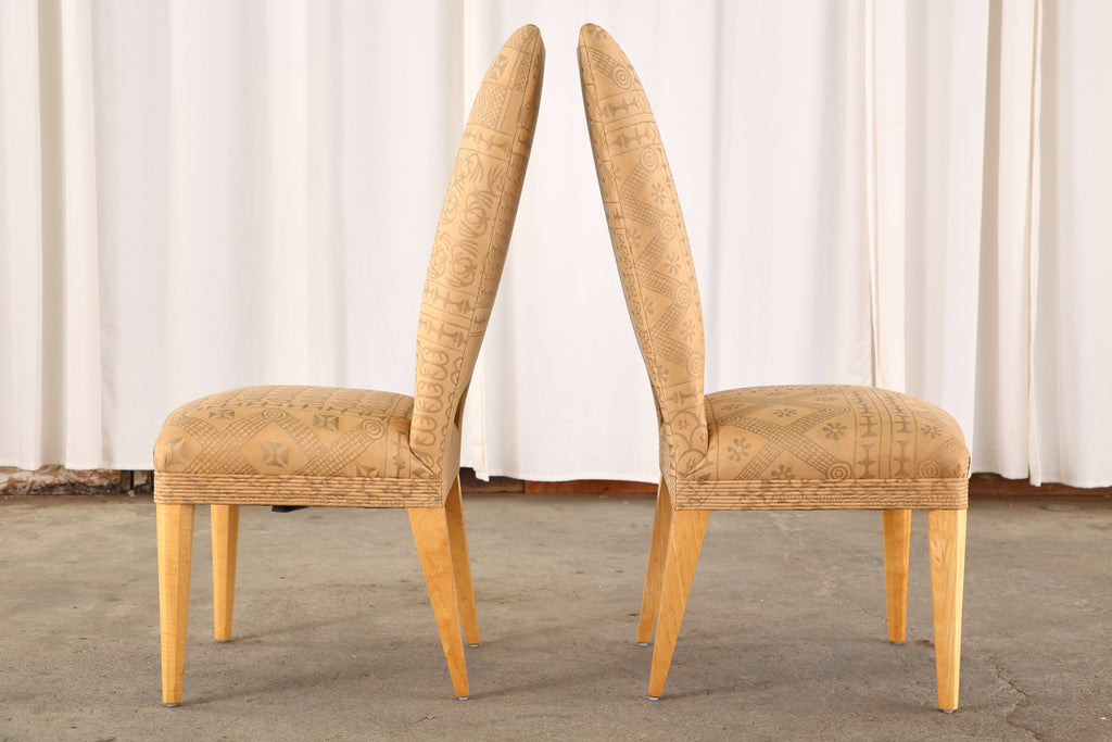 Set of Six John Hutton for Donghia Fortuny Dining Chairs