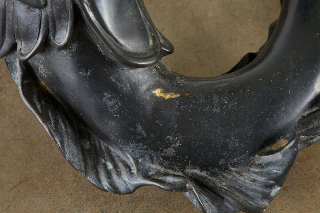 Italian Bronze Neoclassical Putti Di Mare Dining Centre Table