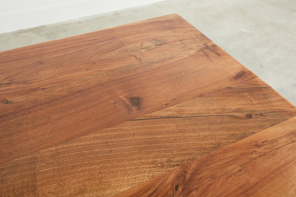 Country French Walnut Farmhouse Trestle Dining Table