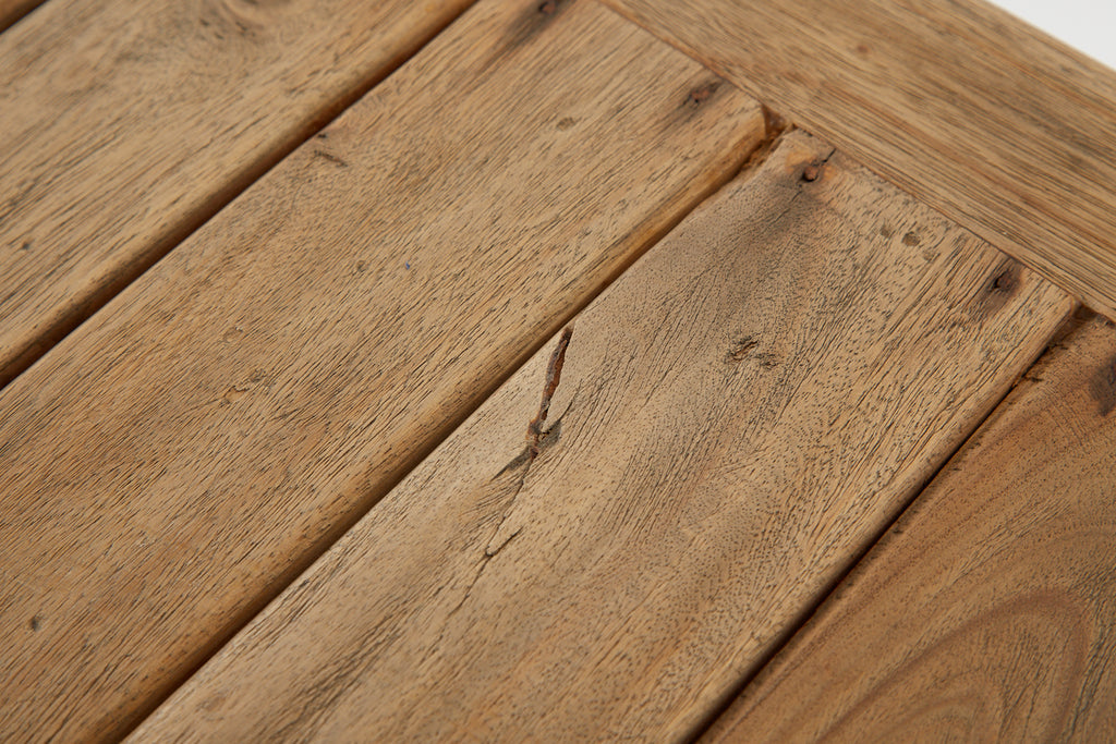 Organic Modern Teak Driftwood Console Sofa Table