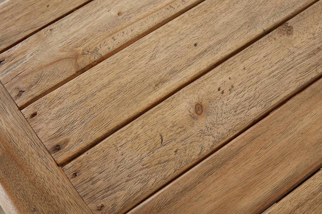 Organic Modern Teak Driftwood Console Sofa Table