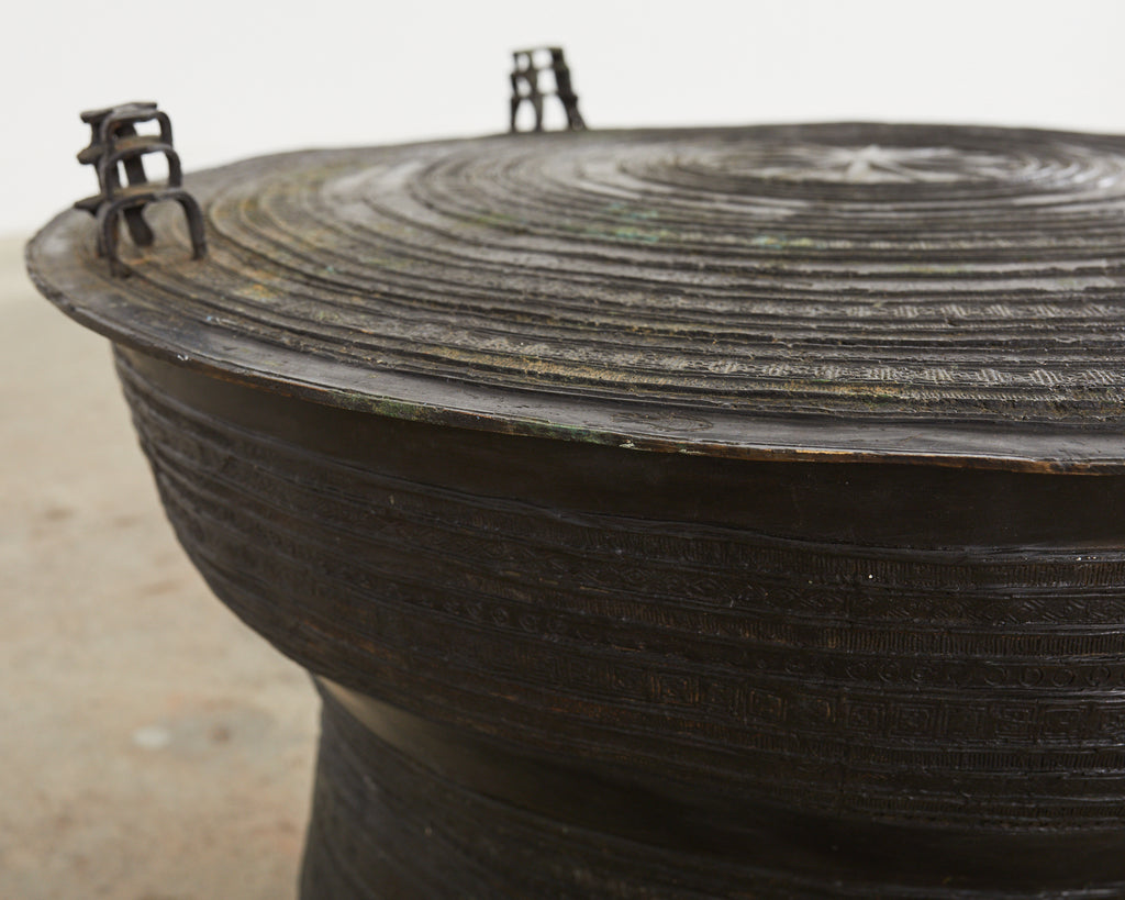 Southeast Asian Bronze Rain Drum or Drinks Table