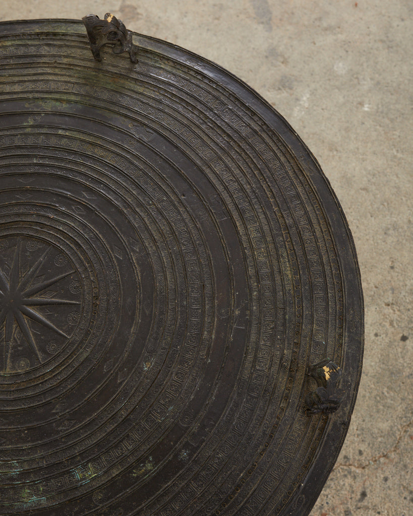 Southeast Asian Bronze Rain Drum or Drinks Table
