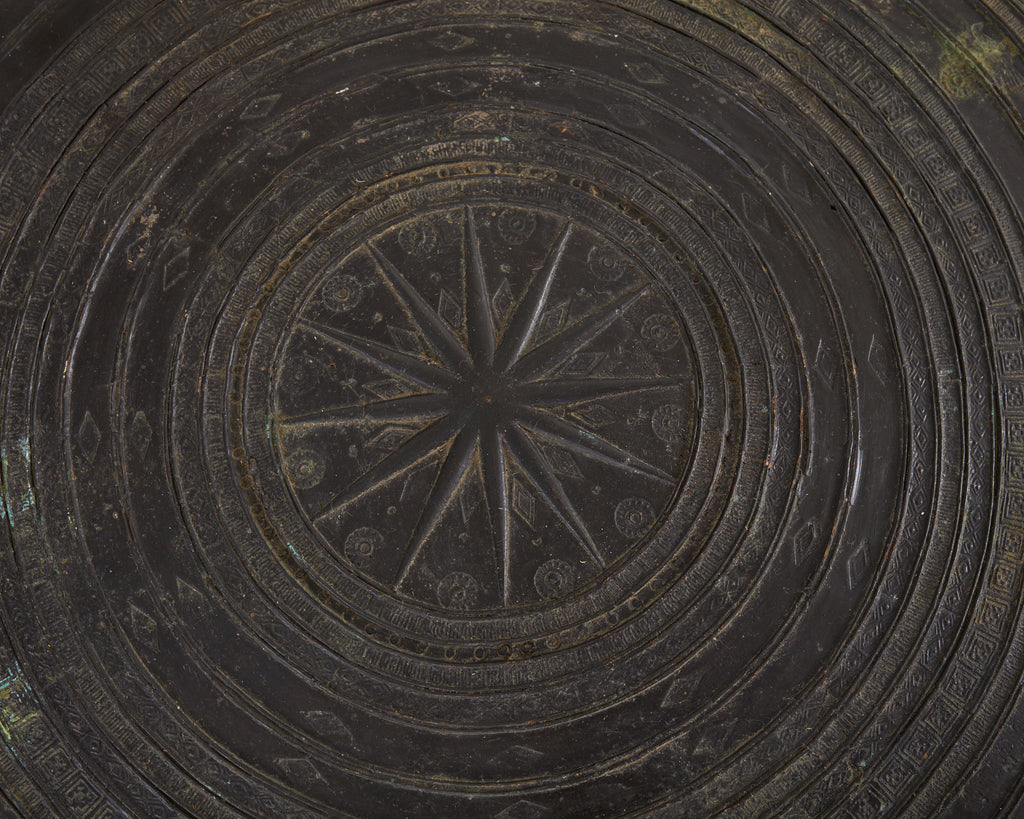 Southeast Asian Bronze Rain Drum or Drinks Table