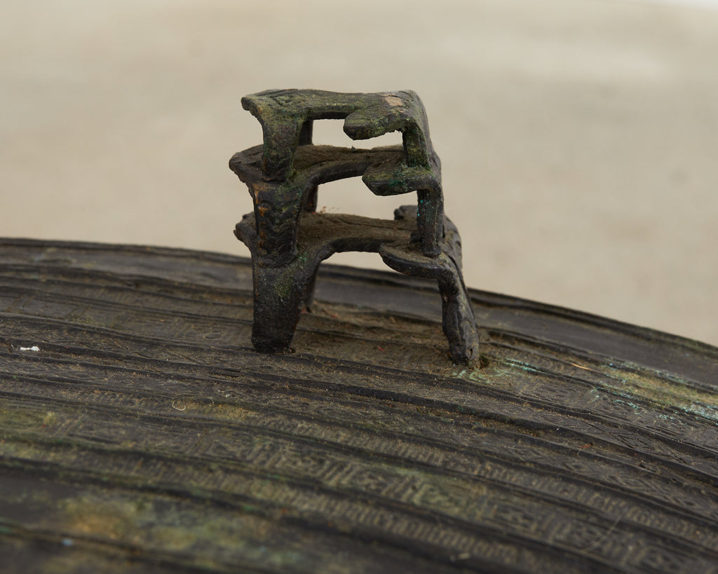 Southeast Asian Bronze Rain Drum or Drinks Table