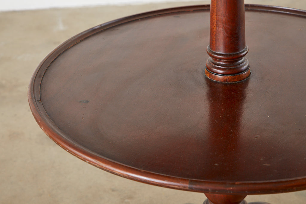 English Georgian Mahogany Three-Tier Dumbwaiter