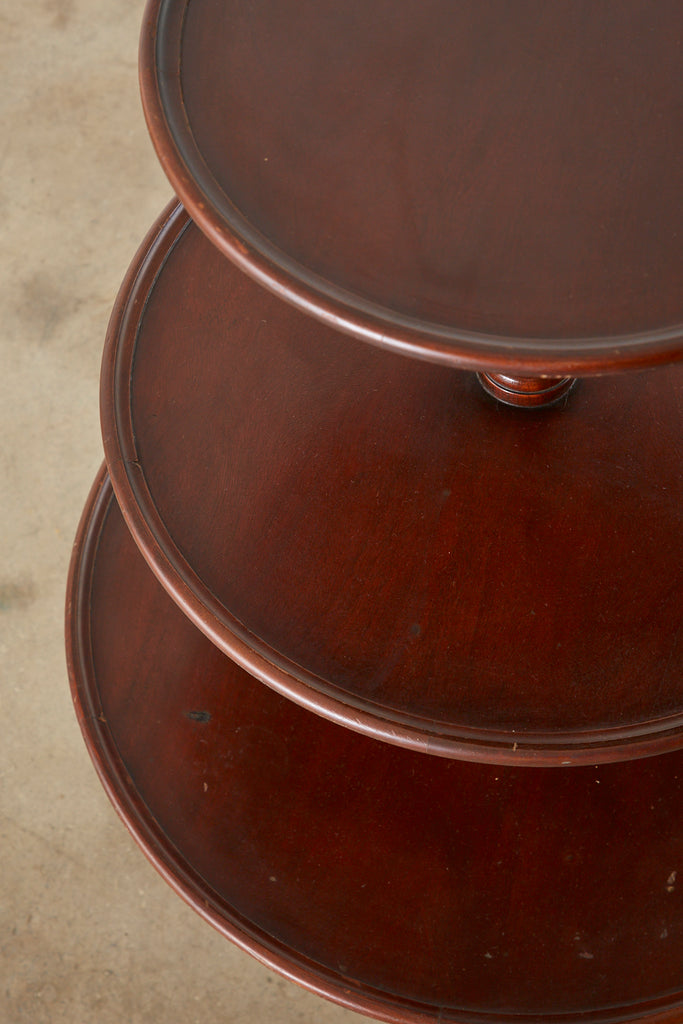 English Georgian Mahogany Three-Tier Dumbwaiter