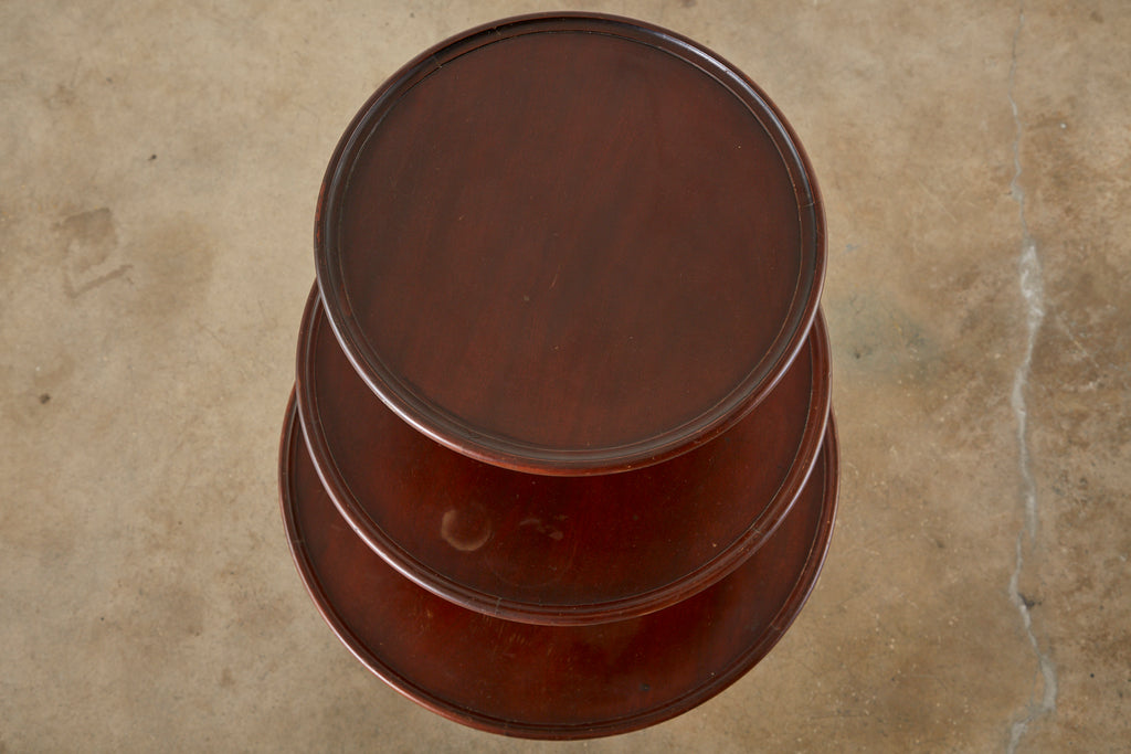 English Georgian Mahogany Three-Tier Dumbwaiter