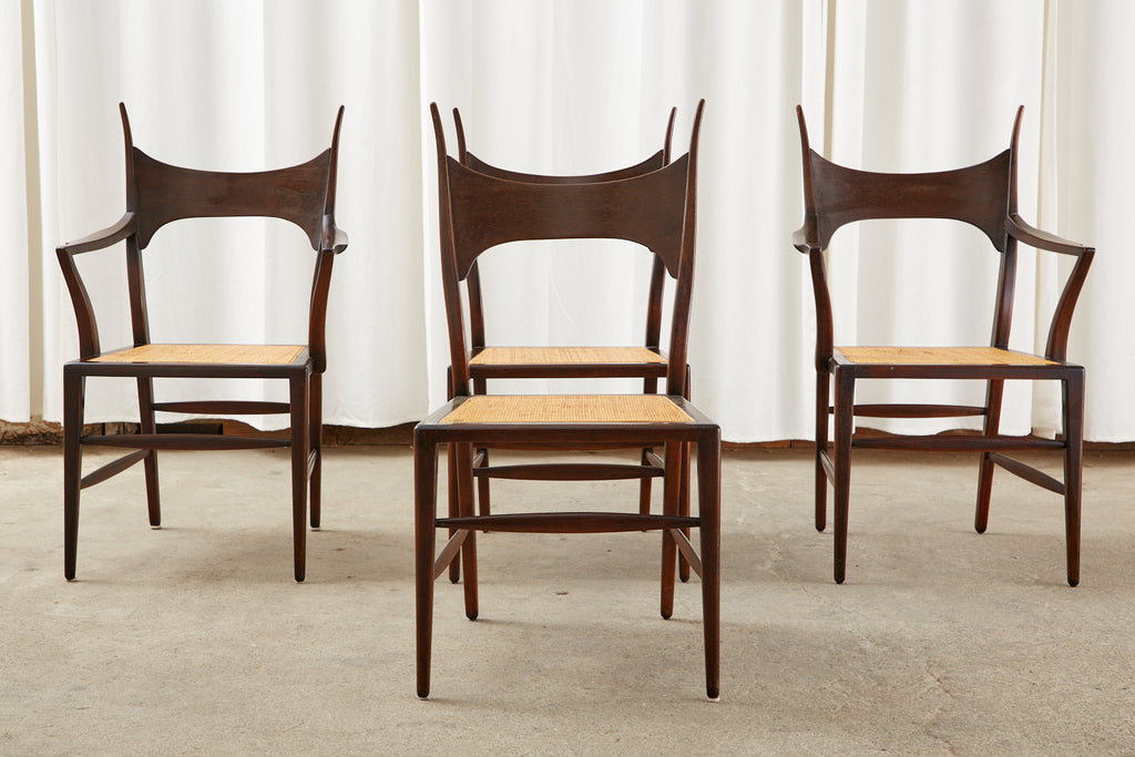 Set of Four Edward Wormley for Dunbar 5580 Dining Chairs