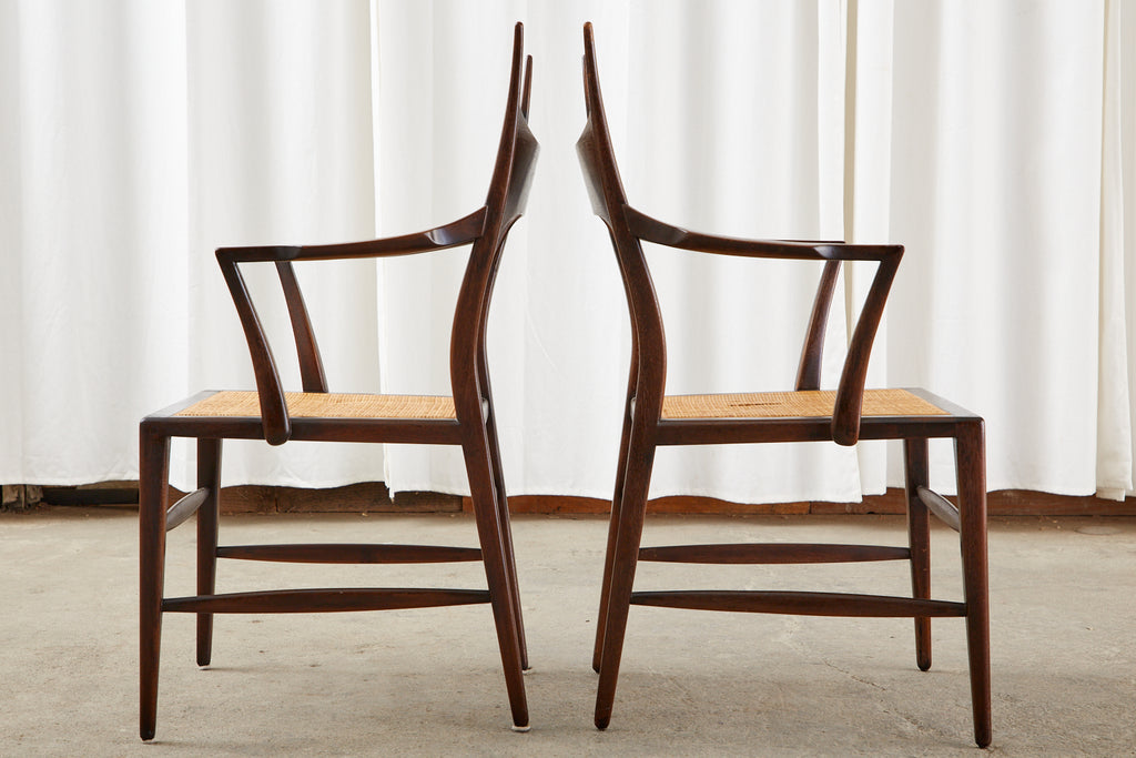 Set of Four Edward Wormley for Dunbar 5580 Dining Chairs
