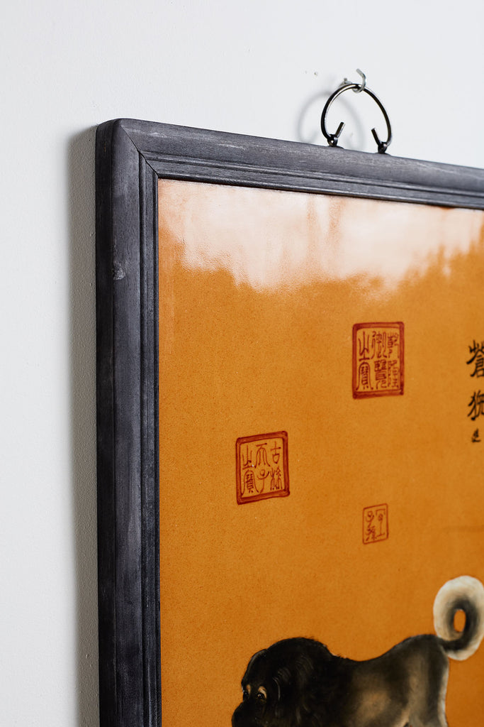 Set of Ten Qing Style Porcelain Plates after Lang Shining