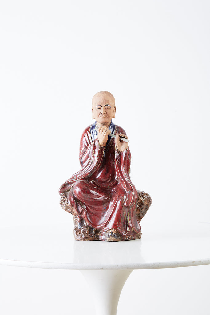 Set of Four Chinese Shiwan Pottery Immortal Dieties