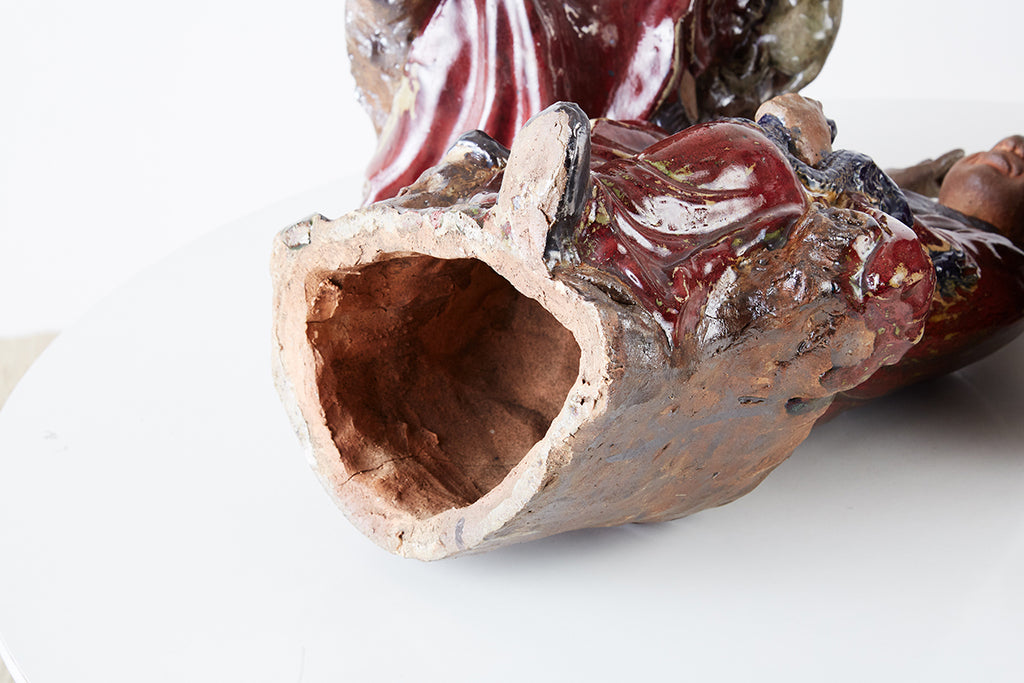 Set of Four Chinese Shiwan Pottery Immortal Dieties