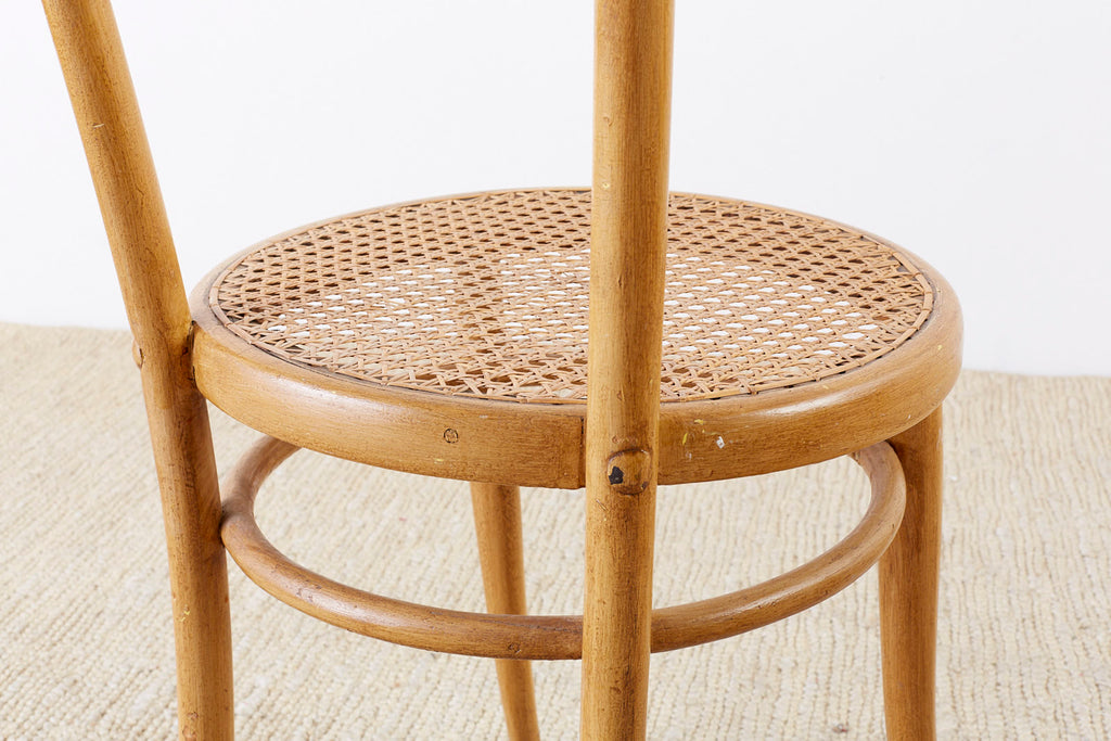 Pair of J. and J. Kohn Austrian Bentwood and Cane Chairs