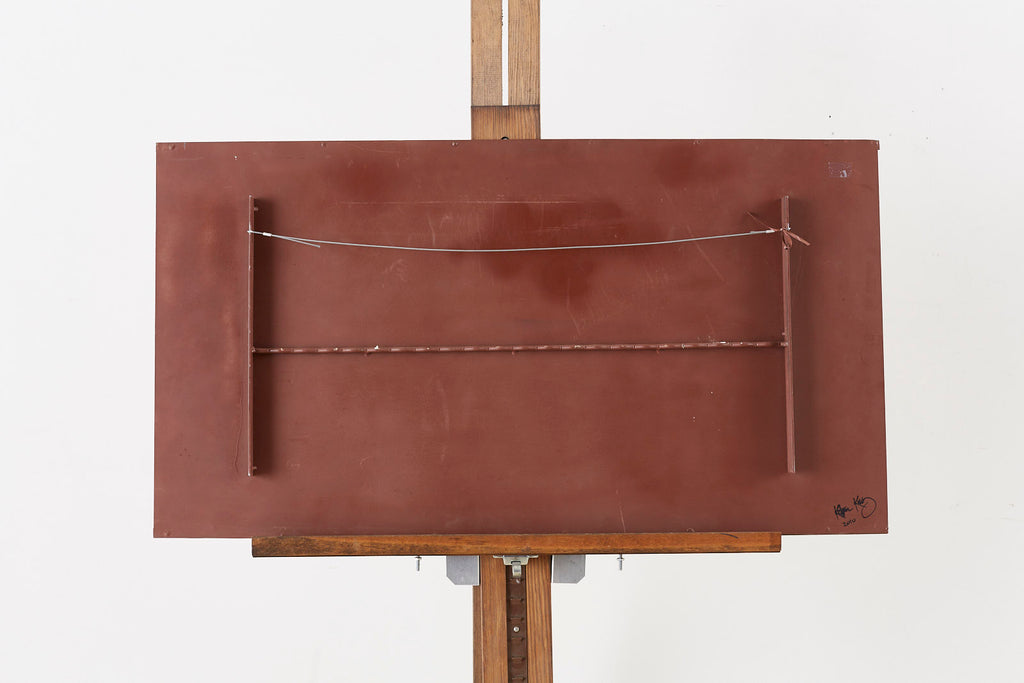 Katrina King Modern Abstract Painting on Steel, 2010